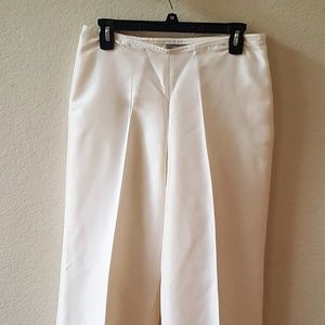 Ann Taylor Dress Pants Work Trousers Cream Size 6
